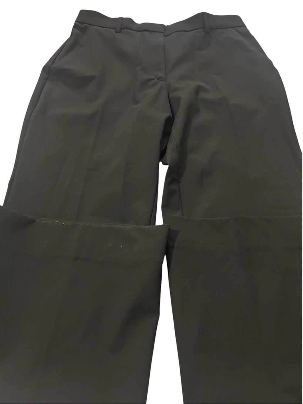 Womans Black Dress Pants - Classic Straight Leg petite med